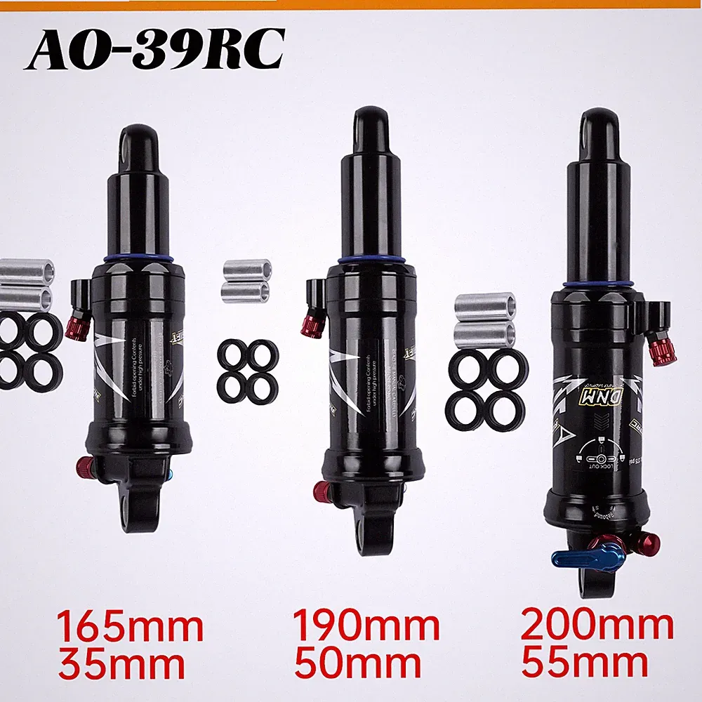 Dual Air Shock Mountain Bike Bicycle Suspension Rear Shock 165/190/200mm AOY39RC